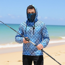 Load image into Gallery viewer, Hakuole Designs Pullover Fishing Hoodie With Mask