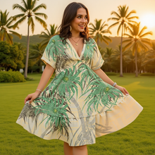Load image into Gallery viewer, "Pūhala Maʻo" by Hakuole Designs "Pua Kalaunu" Dress