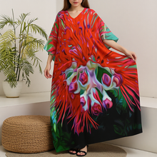 Load image into Gallery viewer, "Liko Lehua" by Rachael Ray Art "ʻIo Dress" (Kaftan)