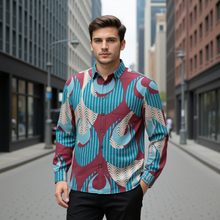 Load image into Gallery viewer, "Kino Wahine Māmā Iwi" by Hakuole Designs Men's Long Sleeve Cotton Shirt