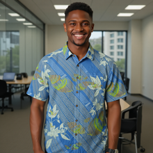 Load image into Gallery viewer, "Kāhuli Uli" by Hakuole Designs Maʻo Cotton Aloha Shirt