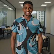 Load image into Gallery viewer, "Kino Wahine Iwi ʻUli" by Hakuole Designs Men's Polo Shirt