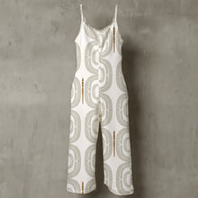 Load image into Gallery viewer, "Hoʻolono" by Hakuole Designs Spaghetti Strap Wide-Leg Jumpsuit