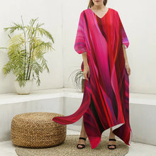 Load image into Gallery viewer, "Ti Leaf Series 3" by Rachael Ray Art "ʻIo Dress" (Kaftan)