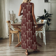 Load image into Gallery viewer, "Peʻa O Lono" by Hakuole Designs "Nanea" V-Neck Long Dress