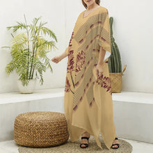 Load image into Gallery viewer, "3 Kāhili" by Hakuole Designs ʻIo Dress (Kaftan)