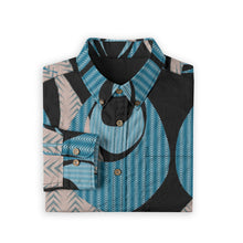 Load image into Gallery viewer, "Kino Wahine Māmā Iwi" by Hakuole Designs Men's Long Sleeve Cotton Shirt