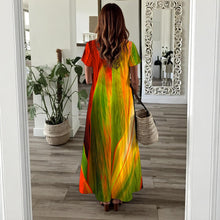 Load image into Gallery viewer, "Ti Leaf Series 1" by Rachael Ray Art ʻIʻiwi Dress
