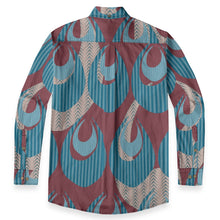 Load image into Gallery viewer, "Kino Wahine Māmā Iwi" by Hakuole Designs Men's Long Sleeve Cotton Shirt