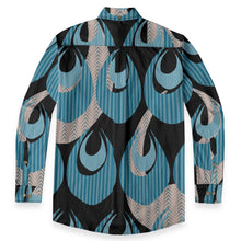 Load image into Gallery viewer, "Kino Wahine Māmā Iwi" by Hakuole Designs Men's Long Sleeve Cotton Shirt
