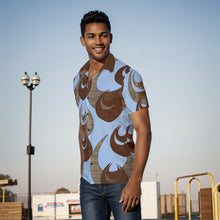 Load image into Gallery viewer, "Kino Wahine Māmā" Blue by Hakuole Designs "Palaka Aloha" Shirt