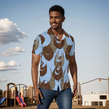 Load image into Gallery viewer, "Kino Wahine Māmā" Blue by Hakuole Designs "Palaka Aloha" Shirt