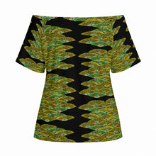 Load image into Gallery viewer, "Humupapa" by Hakuole Designs "Poʻohiwi" Off-Shoulder Top