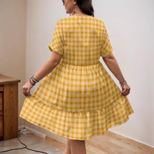 Load image into Gallery viewer, "Palaka Keleawe" by Hakuole Designs "Kalaunu" Dress