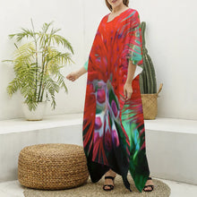 Load image into Gallery viewer, "Liko Lehua" by Rachael Ray Art "ʻIo Dress" (Kaftan)