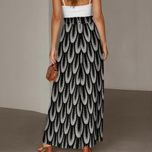 Load image into Gallery viewer, "Moʻokiha ʻEleʻele" by Hakuole Designs Women's Ruffled Wide-Leg Pants