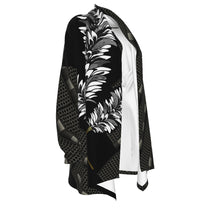 Load image into Gallery viewer, "3 Kāhili" ʻEleʻele by Hakuole Designs "ʻIwa" Cardigan