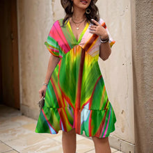 Load image into Gallery viewer, "Ti Leaf Series #4" by Rachael Ray Art "Kalaunu" Dress