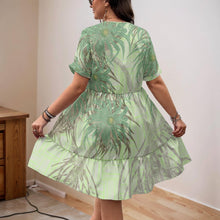 Load image into Gallery viewer, "Pūhala" Lime Green by Hakuole Designs "Pua Kalaunu" Dress
