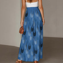 Load image into Gallery viewer, "Moʻokiha Uli" by Hakuole Designs Women's Ruffled Wide-Leg Pants