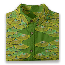 Load image into Gallery viewer, "Lei Humupapa" Green by Hakuole Designs Maʻo Cotton Aloha Shirt