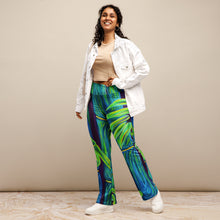 Load image into Gallery viewer, Blue Bamboo by Rachael Ray Art Flare leggings