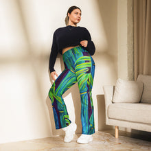Load image into Gallery viewer, Blue Bamboo by Rachael Ray Art Flare leggings