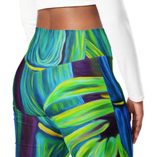 Load image into Gallery viewer, Blue Bamboo by Rachael Ray Art Flare leggings