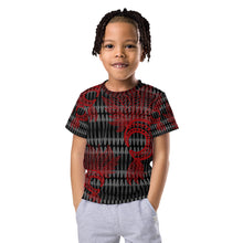 Load image into Gallery viewer, Mākini Red by Hakuole Designs Kids crew neck