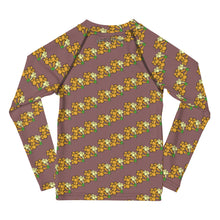 Load image into Gallery viewer, Lei Puakenikeni by Honiʻs Hawaiʻi Keiki Rash Guard