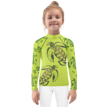Load image into Gallery viewer, ʻEa (Turtle) by Hakuole Designs Keiki Rash Guard