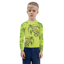 Load image into Gallery viewer, ʻEa (Turtle) by Hakuole Designs Keiki Rash Guard
