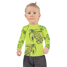 Load image into Gallery viewer, ʻEa (Turtle) by Hakuole Designs Keiki Rash Guard