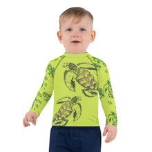 Load image into Gallery viewer, ʻEa (Turtle) by Hakuole Designs Keiki Rash Guard