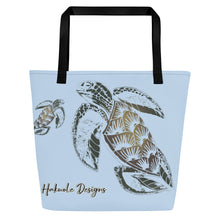 Load image into Gallery viewer, ʻEa (Turtle) by Hakuole Designs Beach Bag