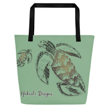 Load image into Gallery viewer, ʻEa (Turtle) by Hakuole Designs Beach Bag