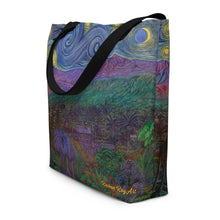 Load image into Gallery viewer, Keʻanae Starry Night Large Beach Bag