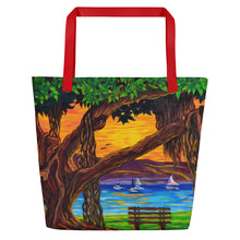 Load image into Gallery viewer, Maui Banyan Bliss Beach Bag
