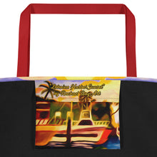 Load image into Gallery viewer, "Lahaina Harbor Sunset" Beach Bag