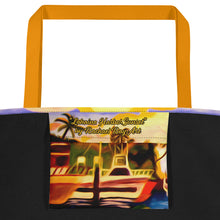 Load image into Gallery viewer, "Lahaina Harbor Sunset" Beach Bag