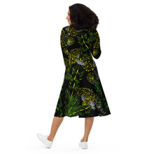 Load image into Gallery viewer, Mamo Lehua by Hakuole Designs long sleeve midi dress
