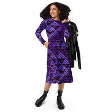 Load image into Gallery viewer, Wiliau Hōkū (Galaxy) by Hakuole Designs long sleeve midi dress