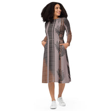 Load image into Gallery viewer, Kino Wahine by Hakuole Designs long sleeve midi dress