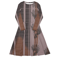 Load image into Gallery viewer, Kino Wahine by Hakuole Designs long sleeve midi dress