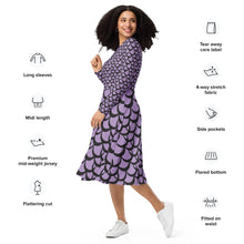 Load image into Gallery viewer, Unahi by Hakuole Designs long sleeve midi dress