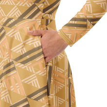 Load image into Gallery viewer, Oneloa by Hakuole Designs long sleeve midi dress