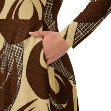 Load image into Gallery viewer, Kino Wahine Māmā long sleeve midi dress by Hakuole Designs