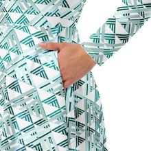 Load image into Gallery viewer, Hauneneʻe (Glacier) by Hakuole Designs long sleeve midi dress