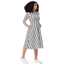 Load image into Gallery viewer, Aloha Aina by Hakuole Designs long sleeve midi dress