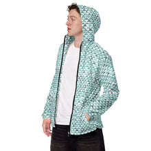 Load image into Gallery viewer, "Hauneneʻe" Glacier by Hakuole Designs Men’s windbreaker